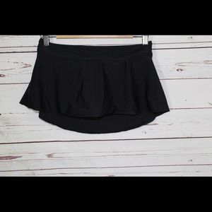 Womens Swim Black Skirtini Bikini Bottom